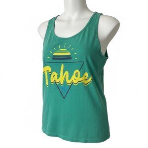 Comfort Colors Men's Tank Shirt Tahoe Graphic Print Size Small
